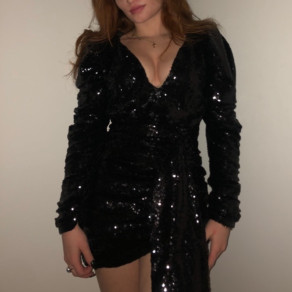 Sequin Long Sleeve Dress - Picture 6 of 6